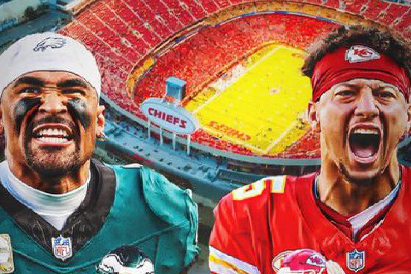 Jalen Hurts con guilas y Pat Mahomes por Jefes, se medirn en el...