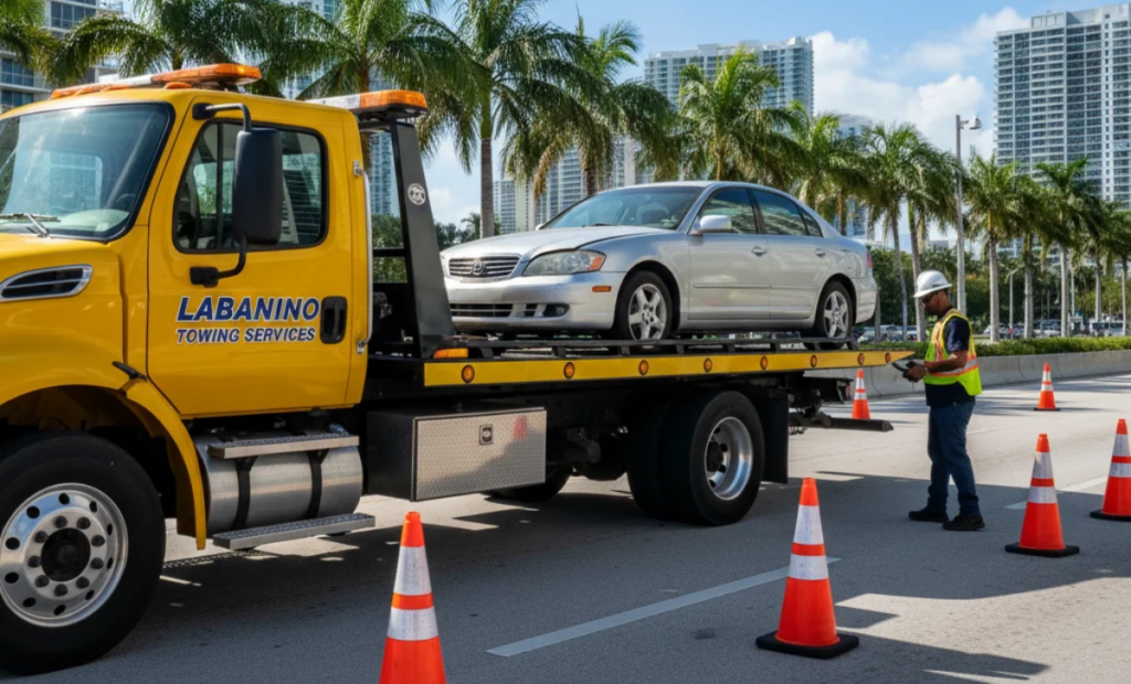 grúa remolque auto miami beach