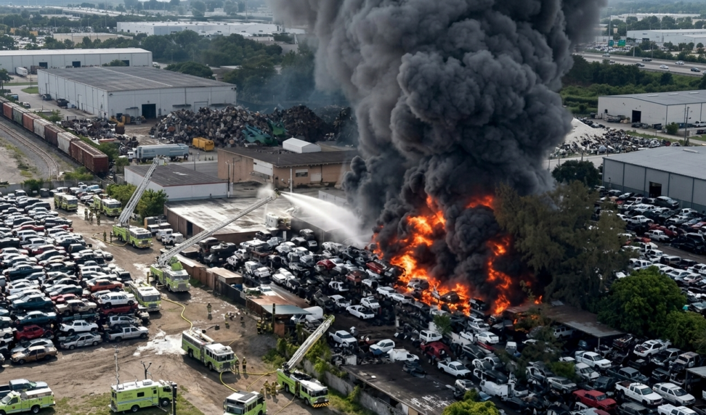 Incendio Opa Locka - Screenshot World weather mejorada con IA