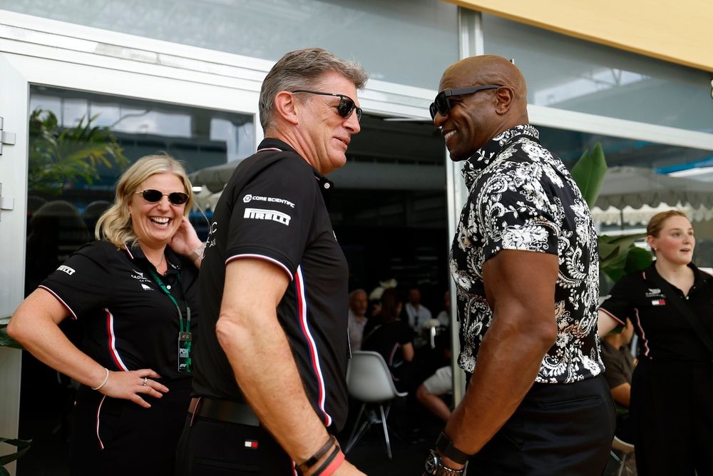 Graeme Lowdon with Terry Crews.