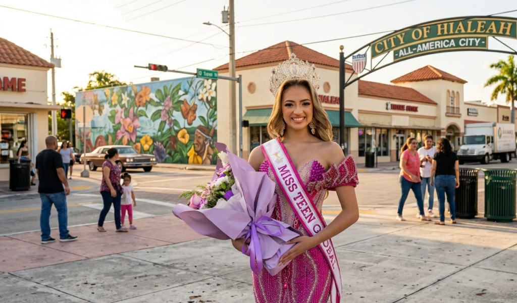 Hialeah tiene una nueva reina mundial: Isabella Toledo es la nueva Miss Teen Global