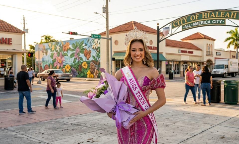Hialeah tiene una nueva reina mundial: Isabella Toledo es la nueva Miss Teen Global