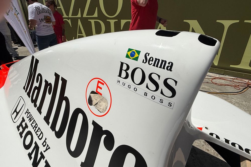 La McLaren di Senna ad Ascoli